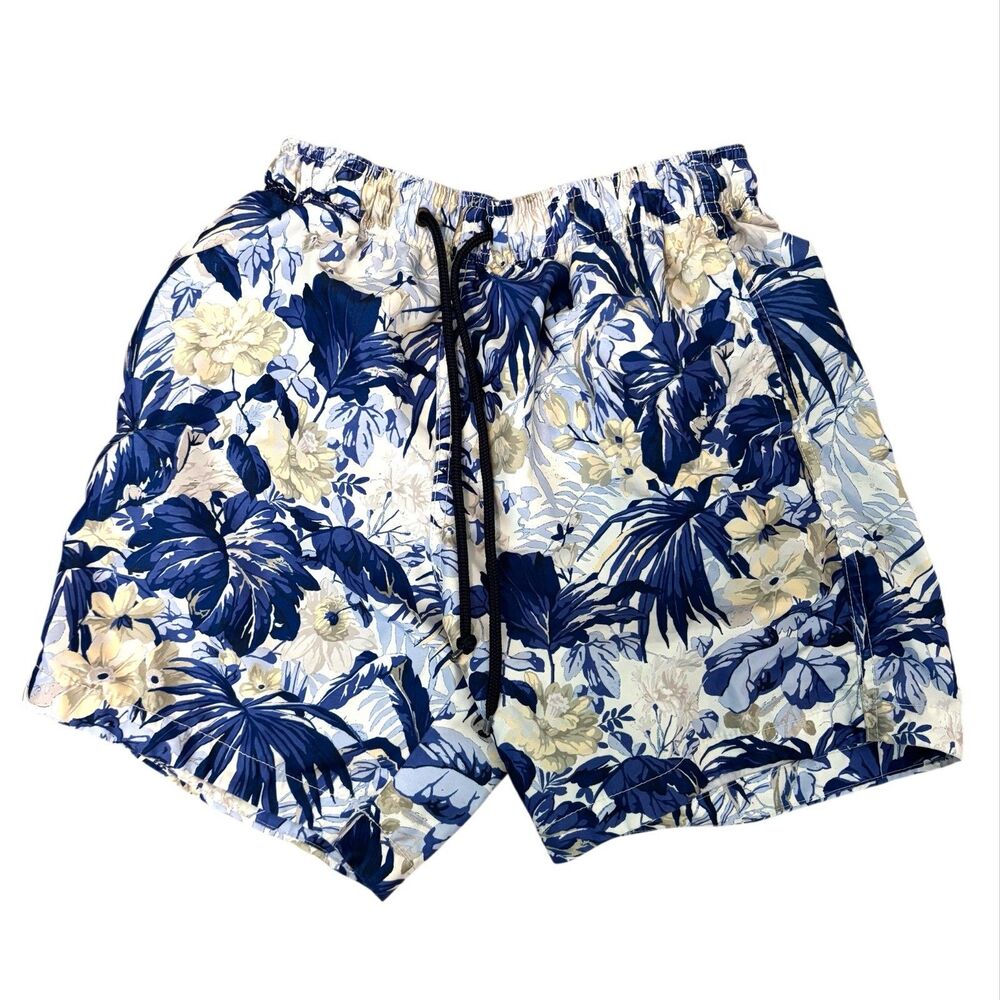 H&M Patterned Swim Shorts Trunks Mens XS Tropical Hawaiian Beach‎